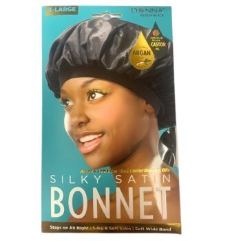 Silky Satin Bonnet XL - Argan & Black Castor Organic Oils