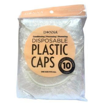 Disposable Plastic Caps Clear 10pk