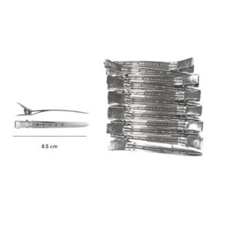 Duck Bill Clips, 12pk, 8.5cm STEEL