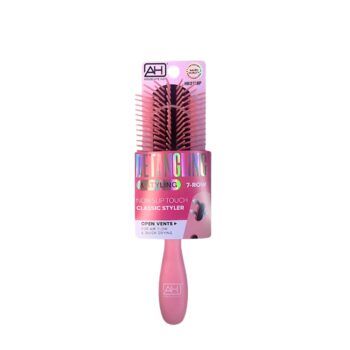 Detangling & Styling Brush 7-row Pink